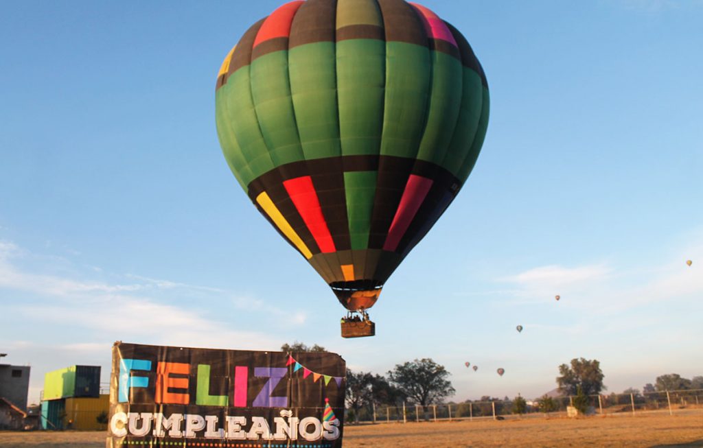 Vuelo en globo cumpleaños