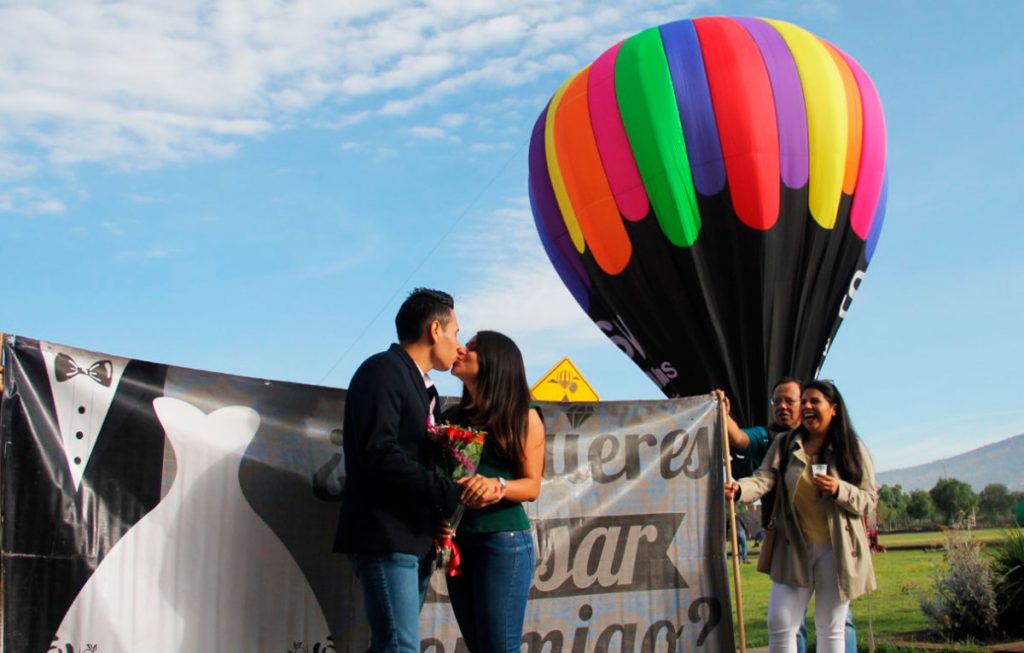 Anillo en globo aerostatico